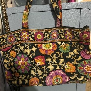 Vera Bradley floral shoulder tote